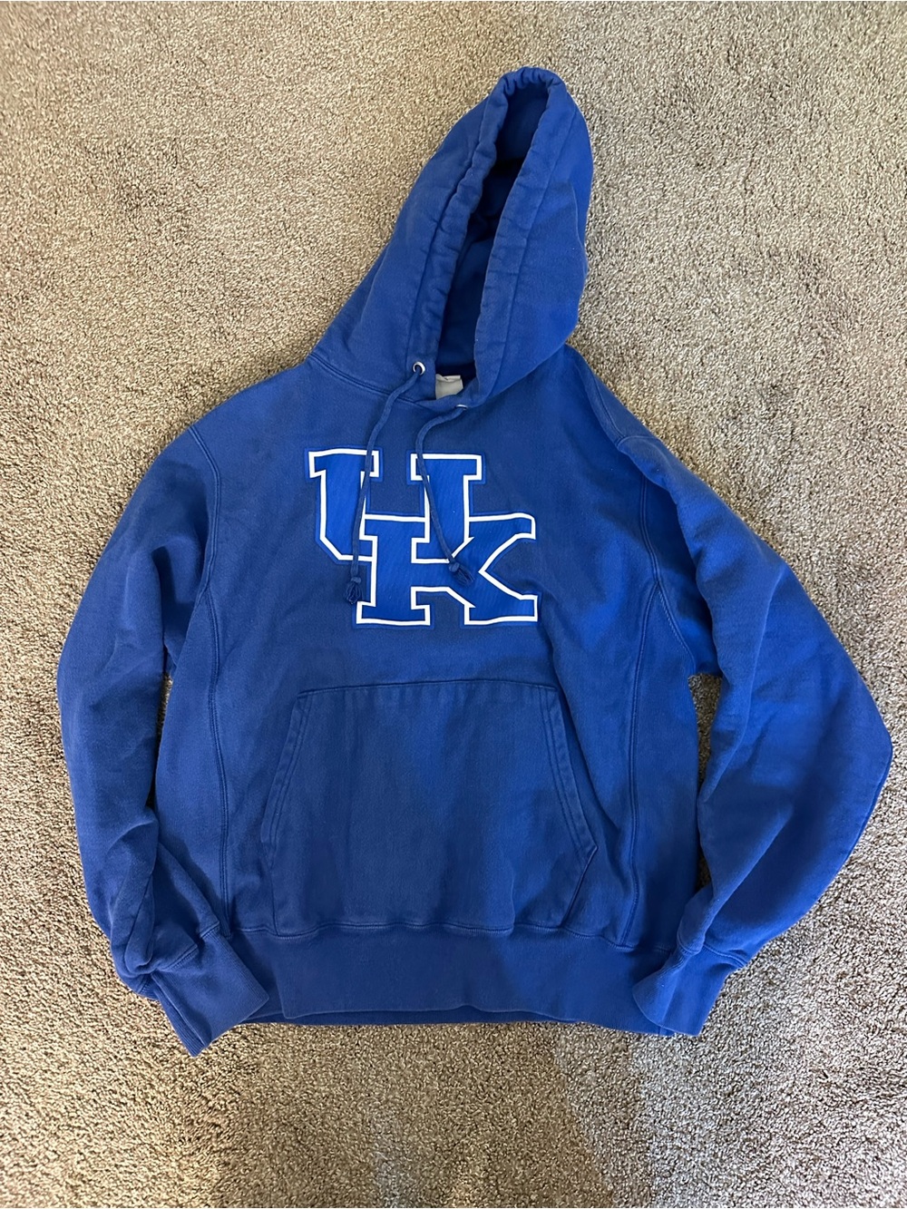 Champion Blue Reverse Weave Hoodie with Drawstring